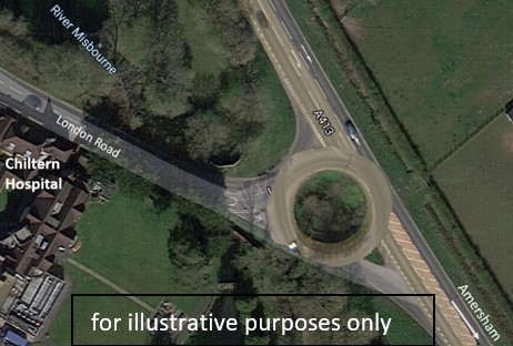 Illustrative picture of proposed CHiltern Hospital Roundabout